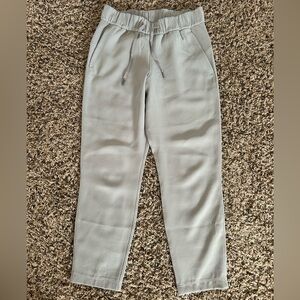 Lululemon Pants Womens 4 On The Fly 7/8 Olive Green Straight Leg